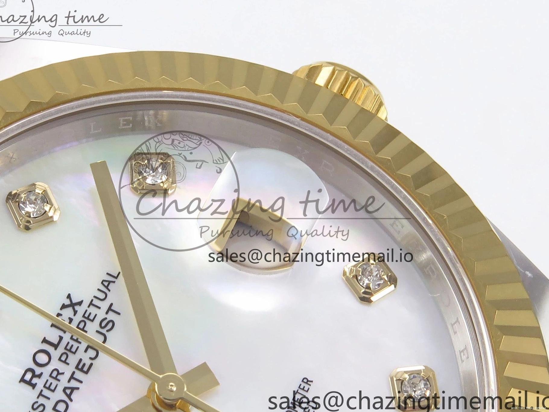 Best AAA Replica Sites MOP EWEF Best 126333 Unique Bracelet Oyster SS Dial Edition 970 DateJust on 41 YG White A 1228